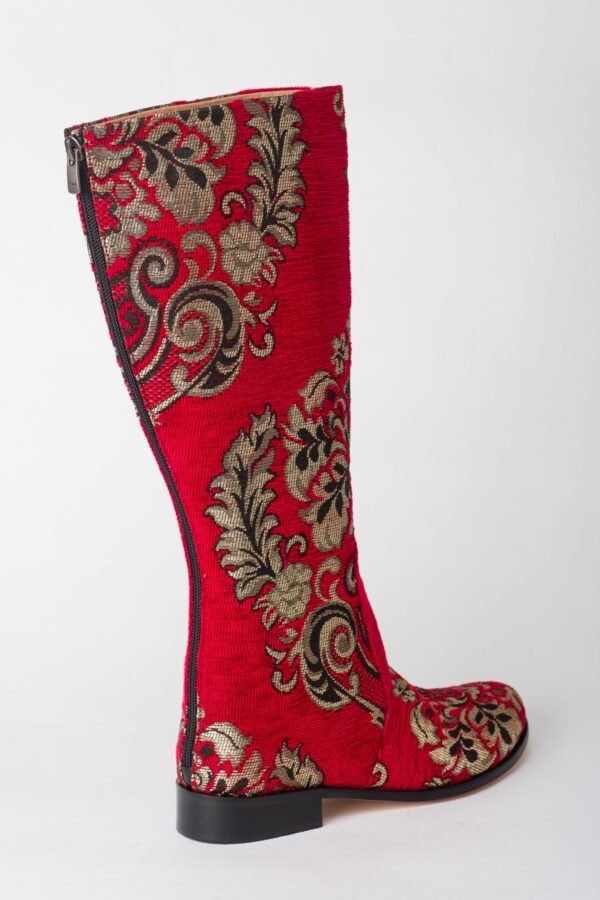 Ottoman Red Flat Boots 3