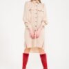 Suzani Red Flat Boots Model 2