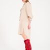 Suzani Red Flat Boots Model 3